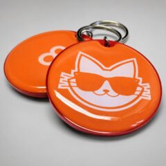 Пластиковый брелок для ключей отеля, заливка полимером
